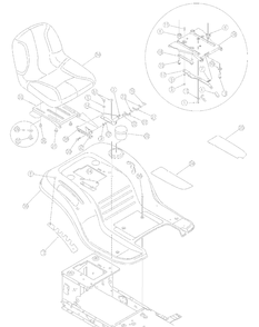 Fender Assembly Diagram and Parts List for 2006 Yard Machines Lawn Tractor